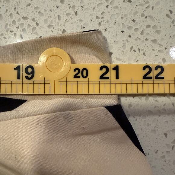 Luukse Abstract Print Wide Leg Culottes Pants 4XL Black Cream Flowy Artsy Bold - Picture 5 of 6